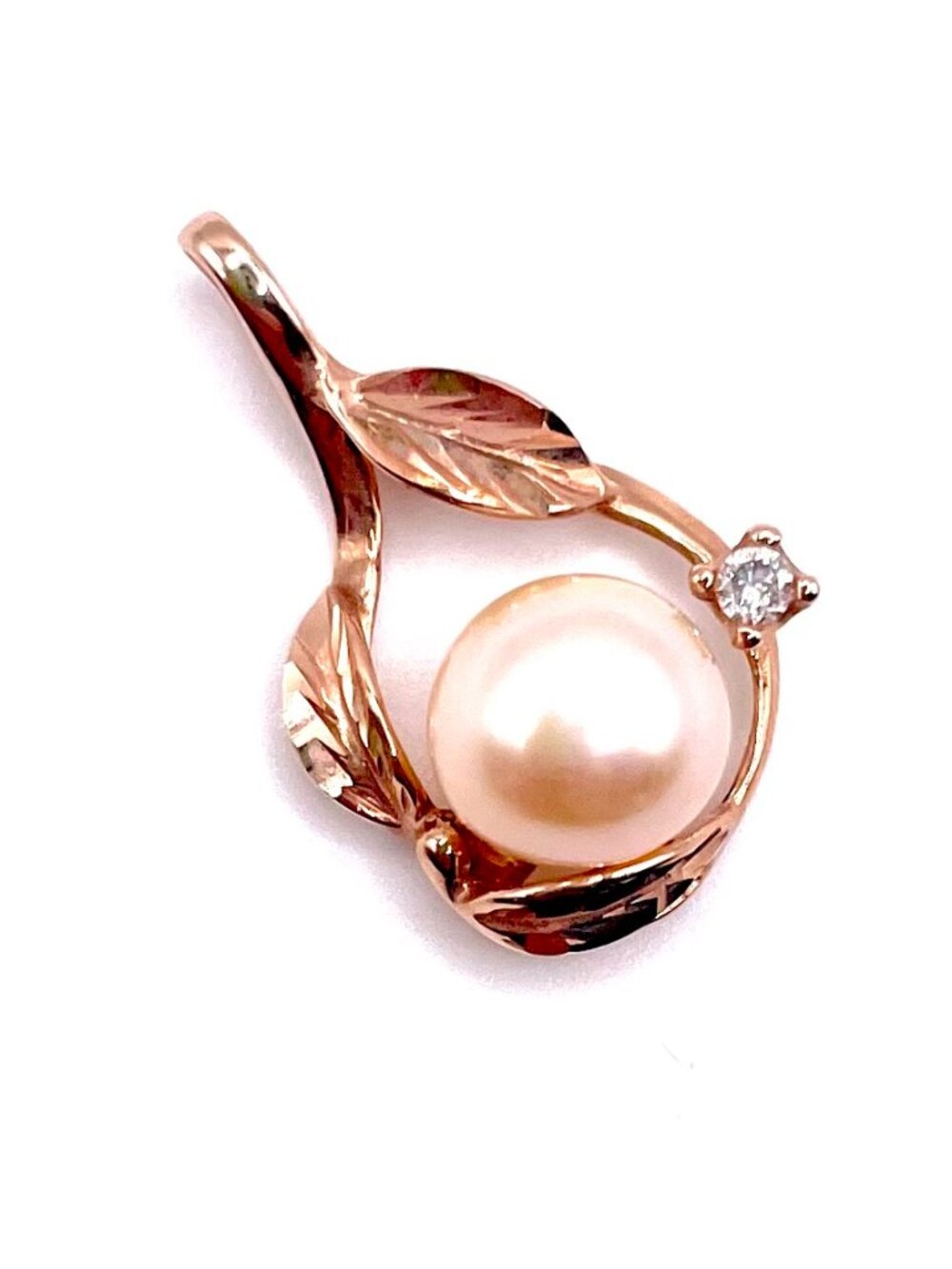 MAUI DIVERS PEARL, ROSE GOLD PENDANT & RING SET - Picture 3 of 4
